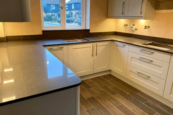 Roktops Worksurfaces LTD | Gallery | Quartz Worktops | Quartz worktop with a sink